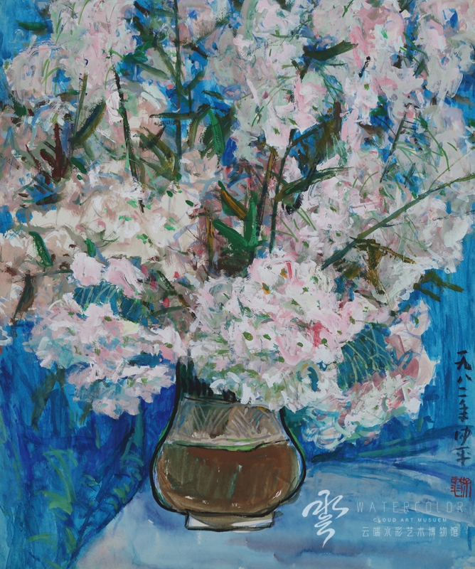 徐仲平 《瓶花》 43*52cm 1982年